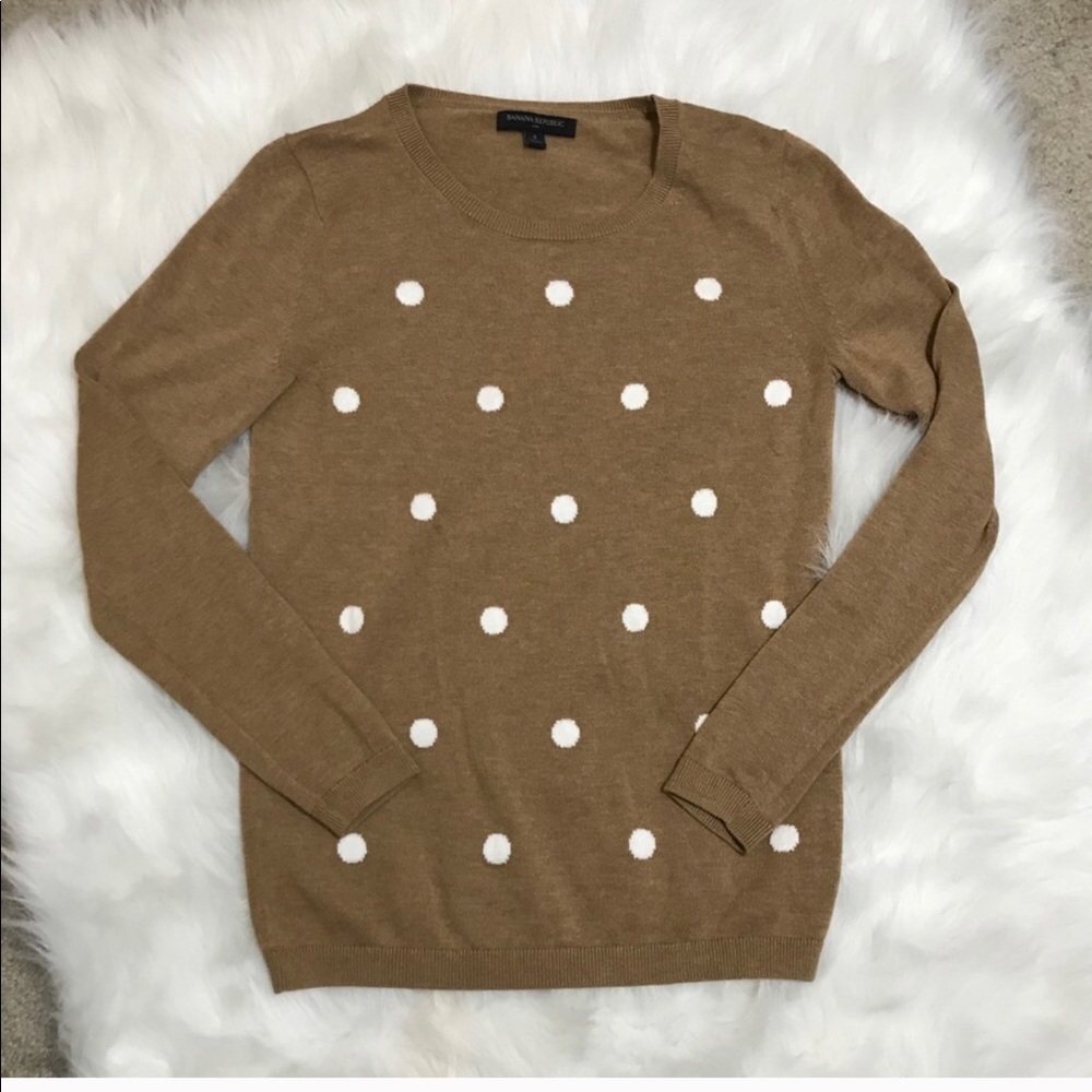 Banana Republic Polka Dot Sweater 🍌 ⚪️🔶